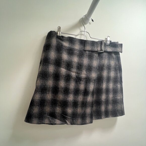 NWT Madewell Buckle Belt Wrap Mini Skirt (Size 10) - Picture 6 of 12